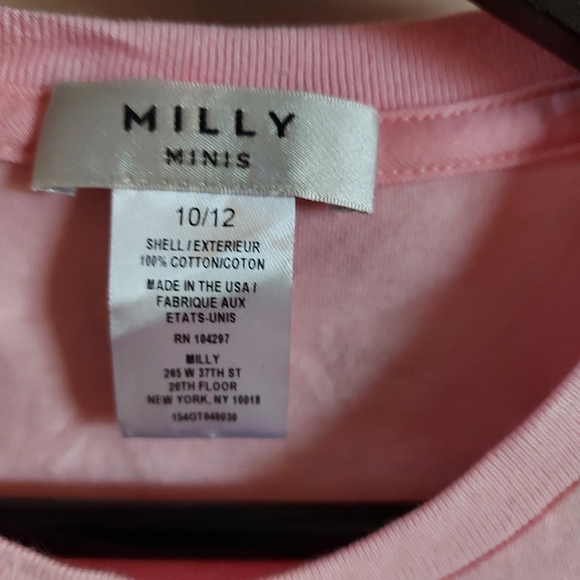 Milly Minis pink t shirt NWT - Picture 3 of 6